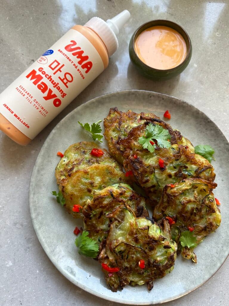 Koreanska Zucchiniplättar